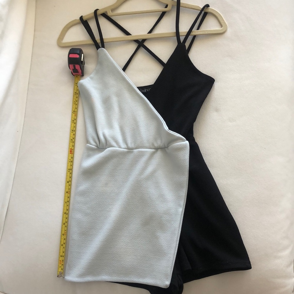 Black and white romper
